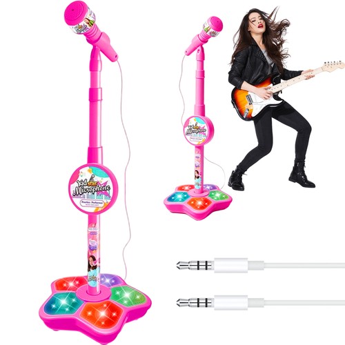 Kids microphone with - with, stand