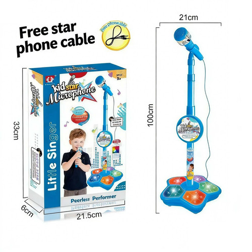 Kids star microphone - star, with